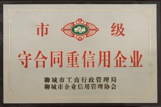 市級(jí)守合同重信用企業(yè)